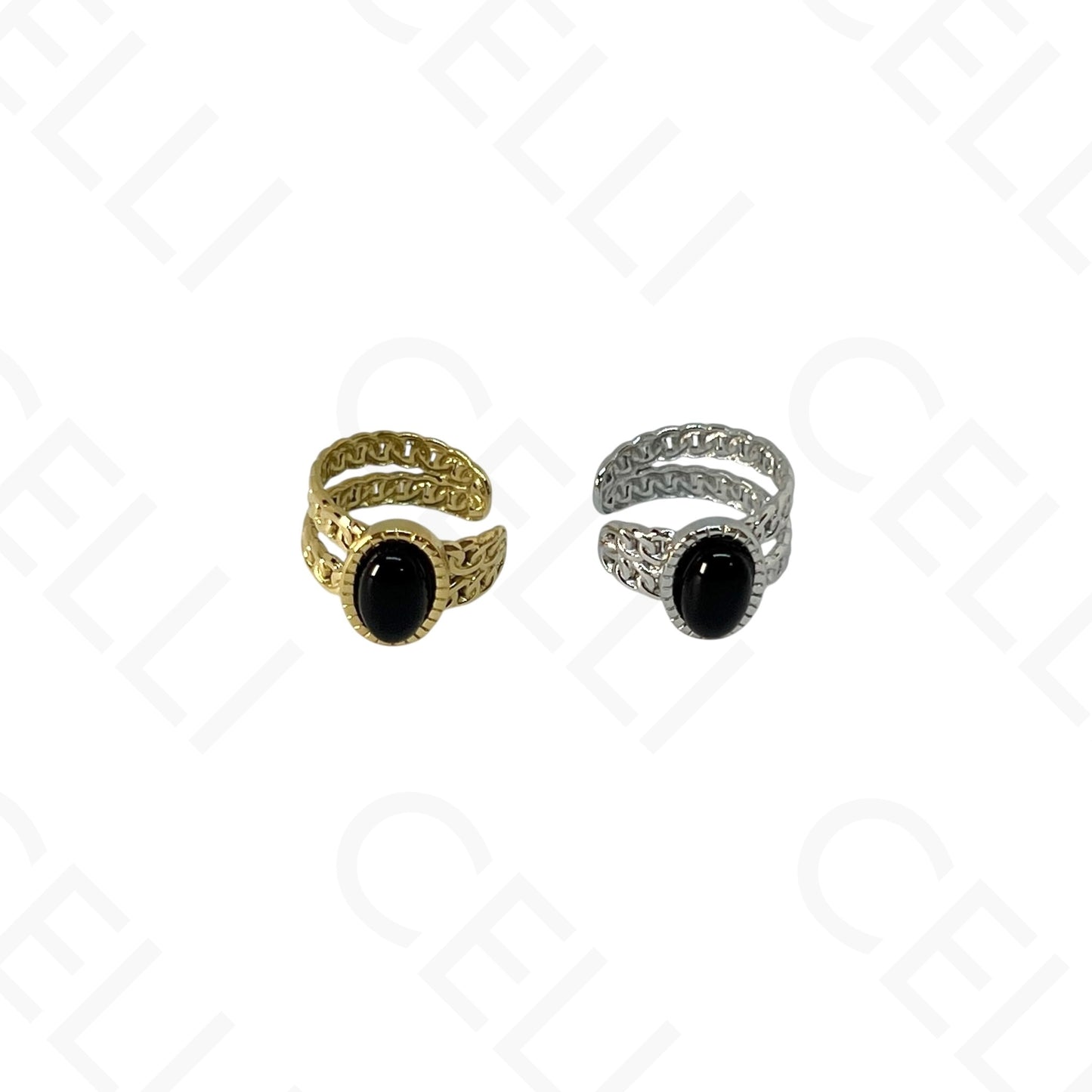 Aro para orejas de Acero - bolas