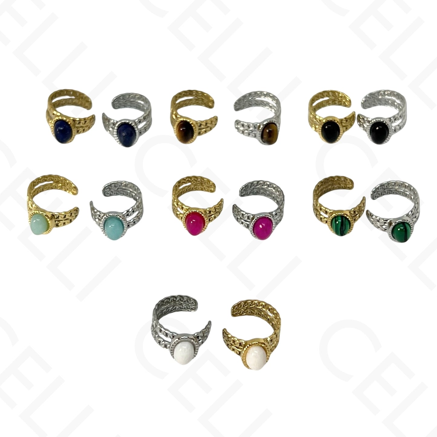 Aro para orejas de Acero - bolas