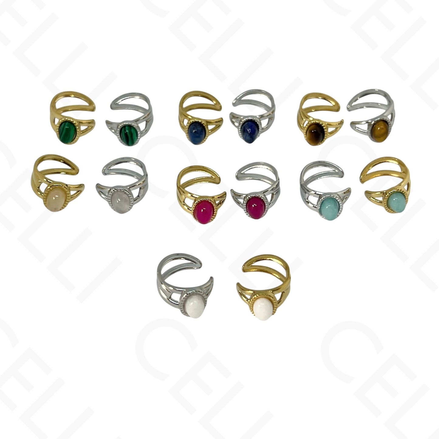 Aro para orejas de Acero - bolas