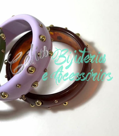 Bracelete de Resina de Moda