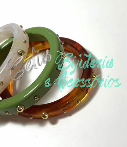 Bracelete de Resina de Moda