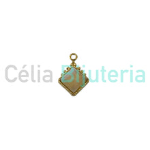 Carregar imagem no visualizador da galeria, Medalha de Aço com Pedra Natural
