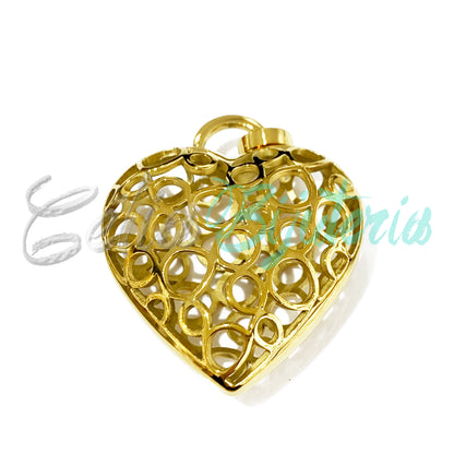 Steel Medal - Heart with Details