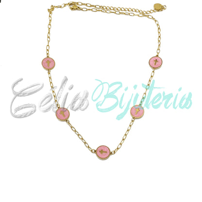 Colar de Aço - cruz