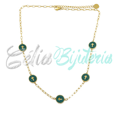 Colar de Aço - cruz