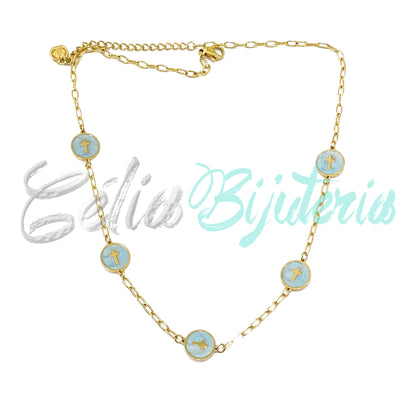 Colar de Aço - cruz