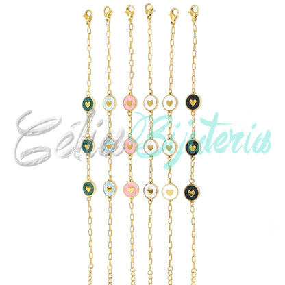 Stainless Steel Bracelet - Heart