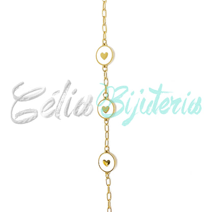 Stainless Steel Bracelet - Heart