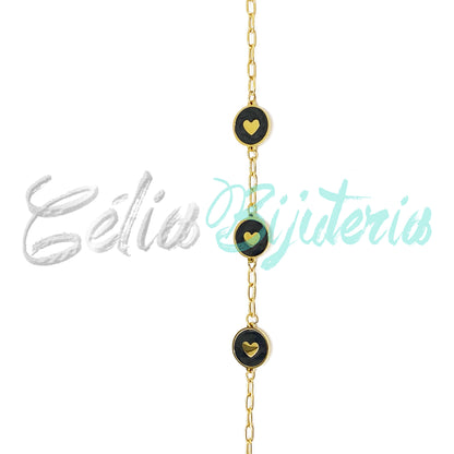 Stainless Steel Bracelet - Heart