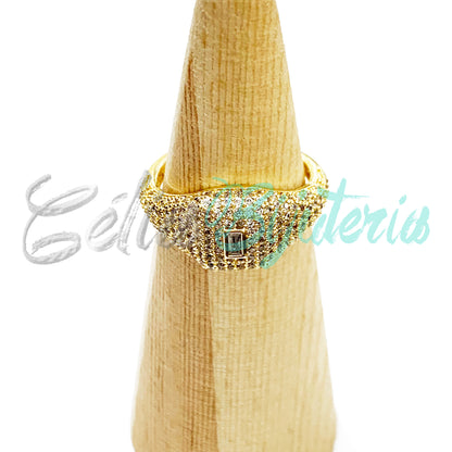 Anel de Ródio com Zircônias