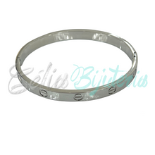 Cargar imagen en el visor de la galería, Pulsera de acero - tornillos y diamantes
