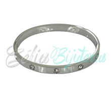 Cargar imagen en el visor de la galería, Pulsera de acero - tornillos y diamantes
