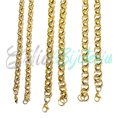 Colar de Aço Simples - malha portuguesa grande