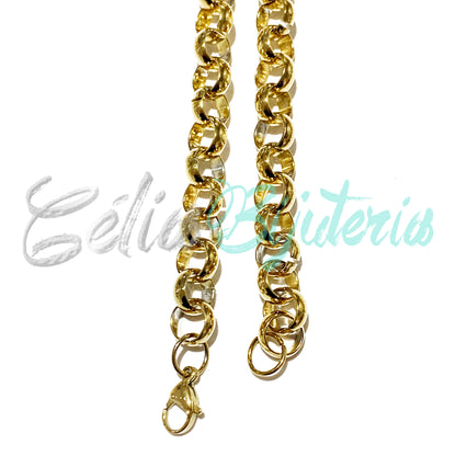 Colar de Aço Simples - malha portuguesa grande