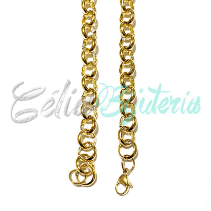 Colar de Aço Simples - malha portuguesa grande