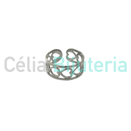 Anillo de acero - corazones