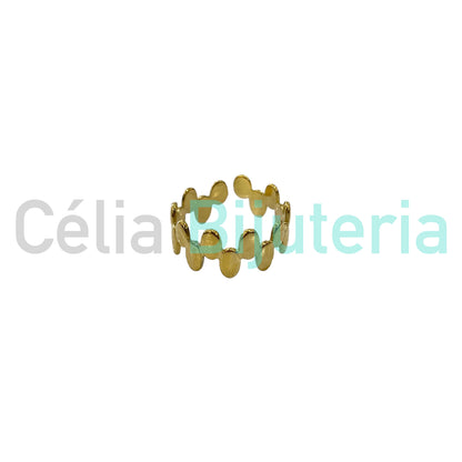 Anillo de acero - ovalado