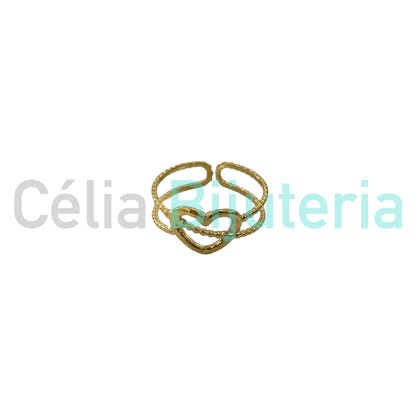 Anillo de acero - corazón