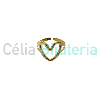 Anillo de acero - corazón