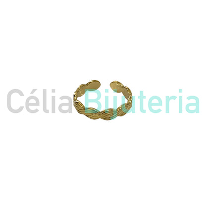 钢制戒指 - 编织款