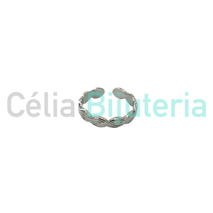 钢制戒指 - 编织款