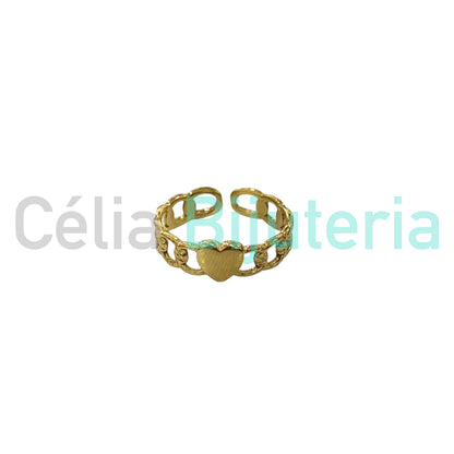 Anillo de acero - corazones