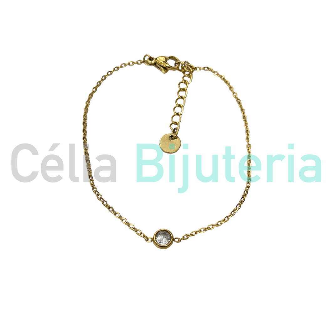 Colar / Pulseira de Aço - brilhante