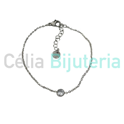 Colar / Pulseira de Aço - brilhante