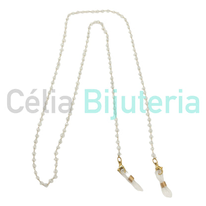 Colar / Pulseira / Fita para Óculos de Aço - cristais facetados