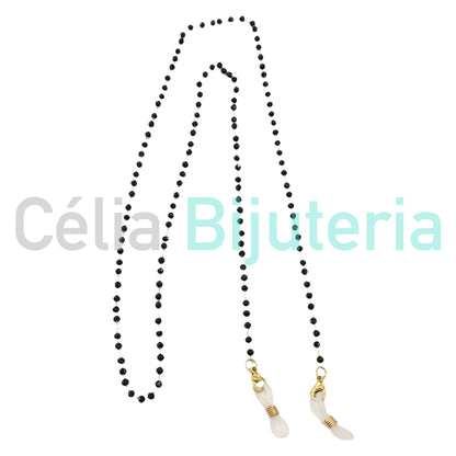 Colar / Pulseira / Fita para Óculos de Aço - cristais facetados