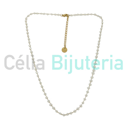 Colar / Pulseira / Fita para Óculos de Aço - cristais facetados