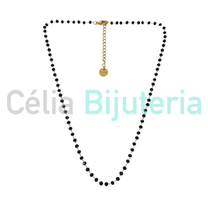 Colar / Pulseira / Fita para Óculos de Aço - cristais facetados