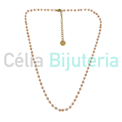 Colar / Pulseira / Fita para Óculos de Aço - cristais facetados