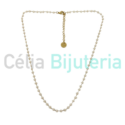 Colar / Pulseira / Fita para Óculos de Aço - cristais facetados