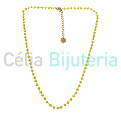 Colar / Pulseira / Fita para Óculos de Aço - cristais facetados