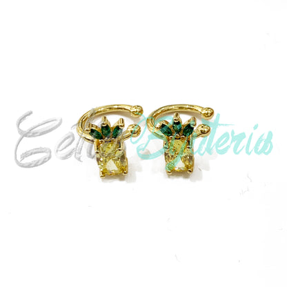 Earcuff de Ródio com Zircônias - fruta