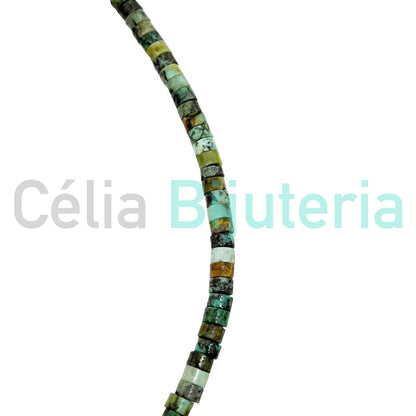 不锈钢项链 - 天然宝石和淡水珍珠