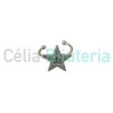 Cargar imagen en el visor de la galería, Anillo de acero - estrella
