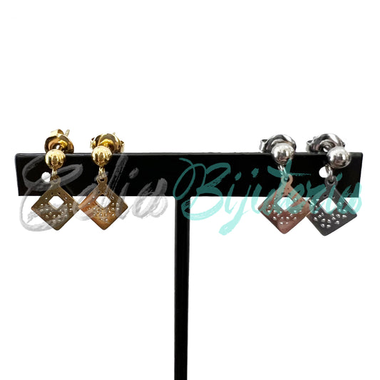 Brinco de Aço Mini com Medalha