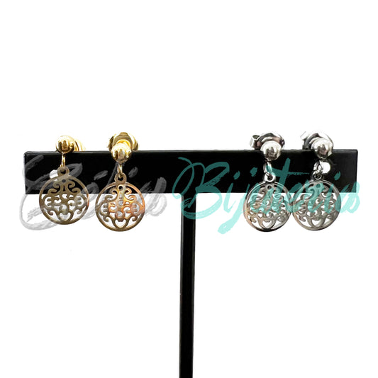 Brinco de Aço Mini com Medalha