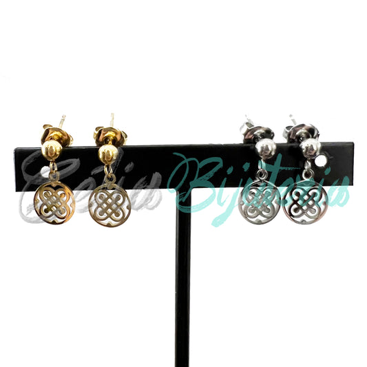 Brinco de Aço Mini com Medalha