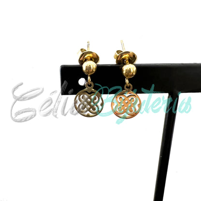 Brinco de Aço Mini com Medalha