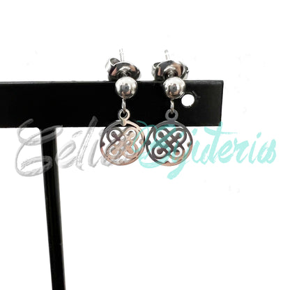 Brinco de Aço Mini com Medalha