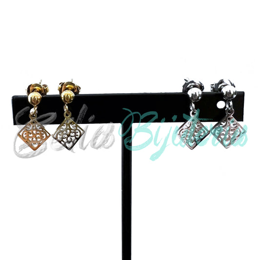 Brinco de Aço Mini com Medalha