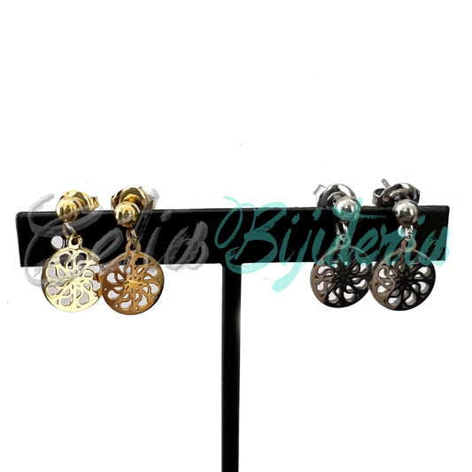 Brinco de Aço Mini com Medalha