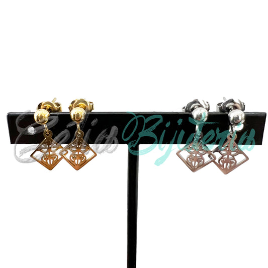 Brinco de Aço Mini com Medalha