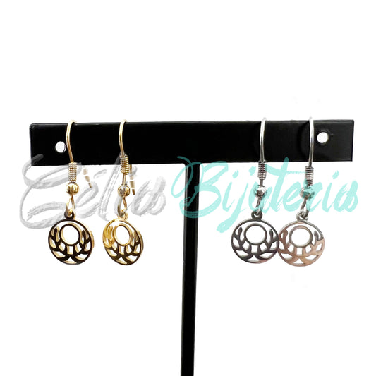 Brinco de Aço Mini com Medalha