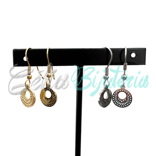 Brinco de Aço Mini com Medalha