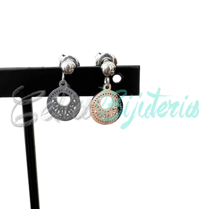 Pendiente Mini Acero con Medalla