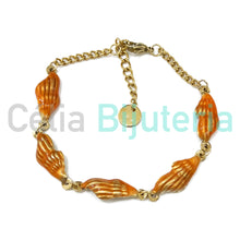 Cargar imagen en el visor de la galería, Pulsera de acero - conchas de colores
